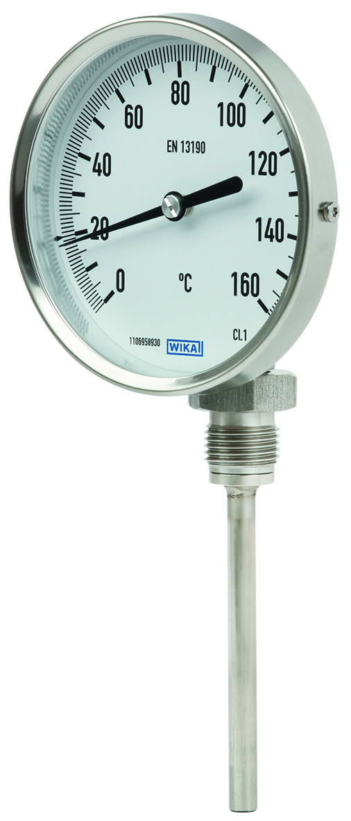 Thermomètre à cadran avec plongeur horizontal - Doigt de gant